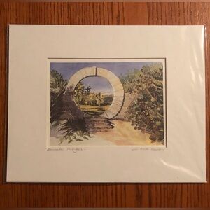 Jill Amos Raine - Bermuda Moongate Print